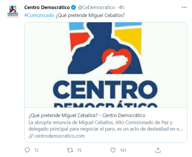 Foto: @CeDemocratico (Twitter)