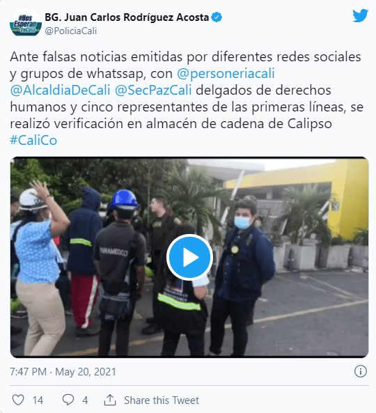 Foto: @PoliciaCali (Twitter)