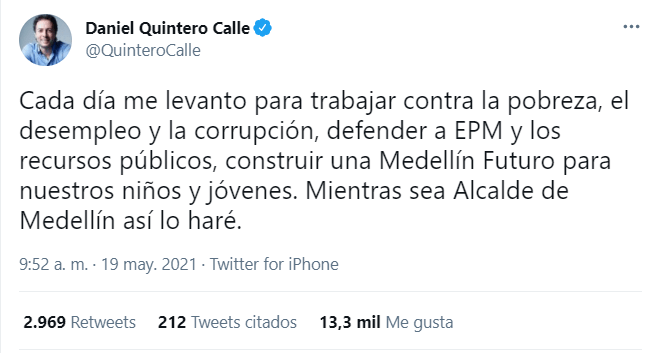 Foto: @QuinteroCalle (Twitter)