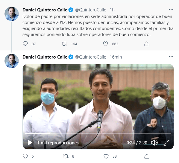 Daniel Quintero Twitter