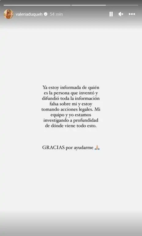 Valeria Duque habló del rumor con Rauw Alejandro y Rosalía - Foto: Instagram