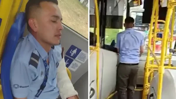 En video: conductor del Sitp fue atacado a golpes, con piedras y palos, en un caso de intolerancia