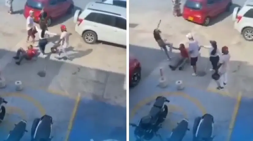 Video: empleado de gasolinera fue golpeado por clientes