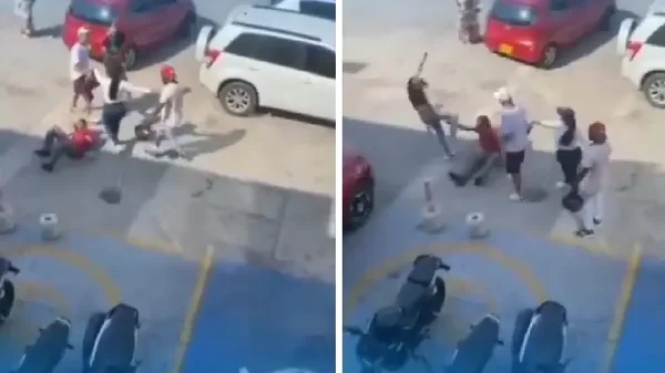 Video: empleado de gasolinera fue golpeado en acto de intolerancia por parte de clientes