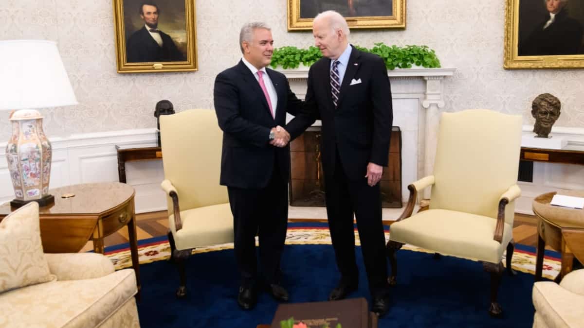 Iván Duque y Joe Biden