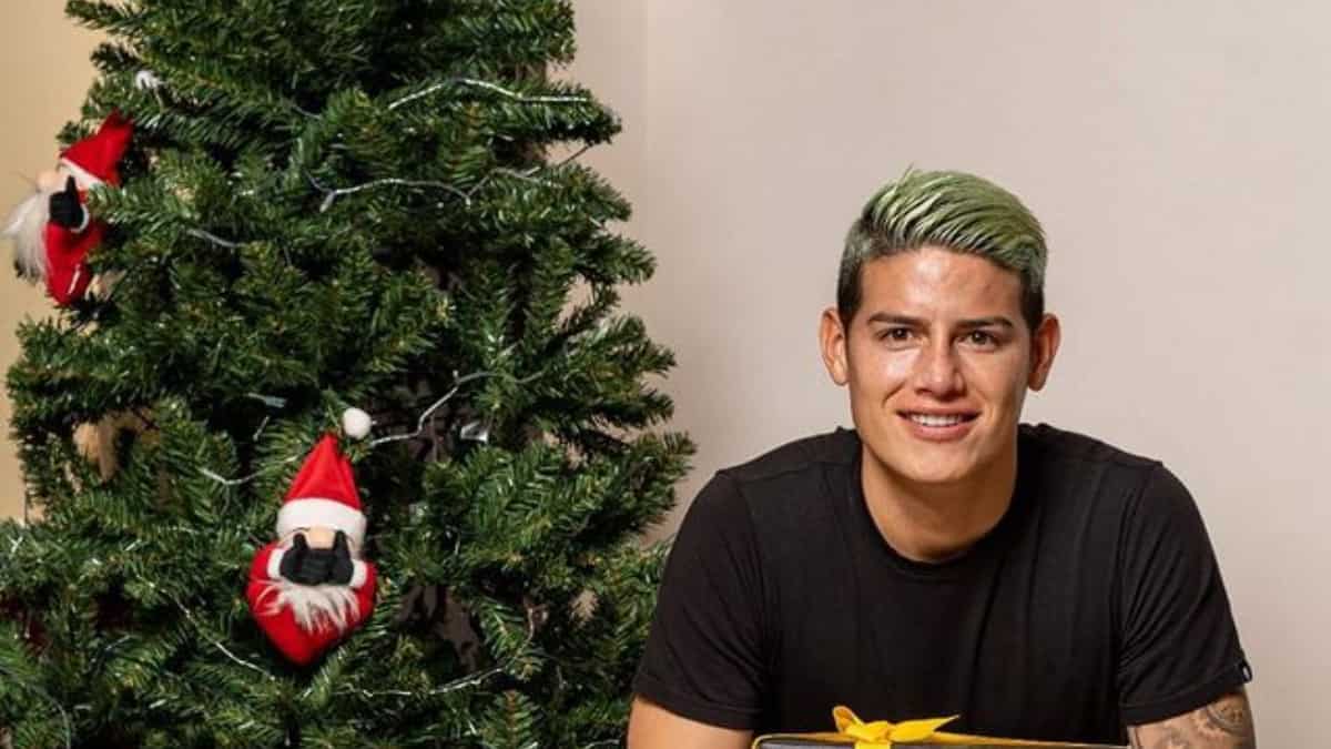 Foto: instagram James Rodríguez La Navidad de los jugadores colombianos en Europa
