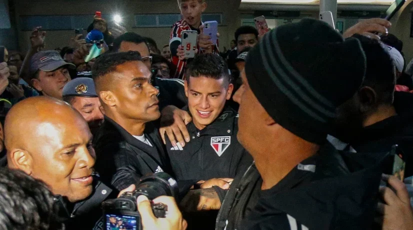 James Rodríguez desató locura total en los hinchas de São Paulo: video