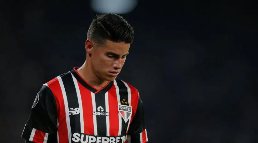 James Rodríguez fue criticó tras la derrota de São Paulo en la Copa Libertadores