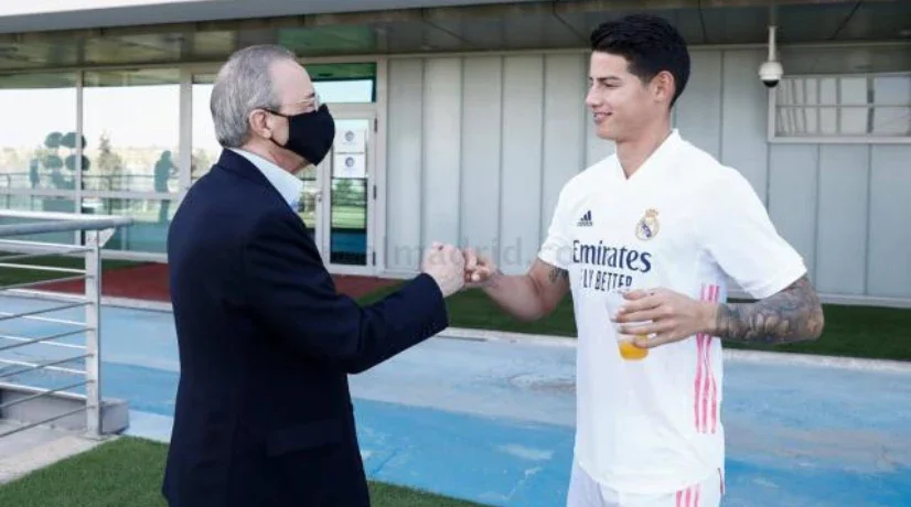 James Rodríguez sobre Florentino Pérez y su fallido pase al Atlético Madrid
