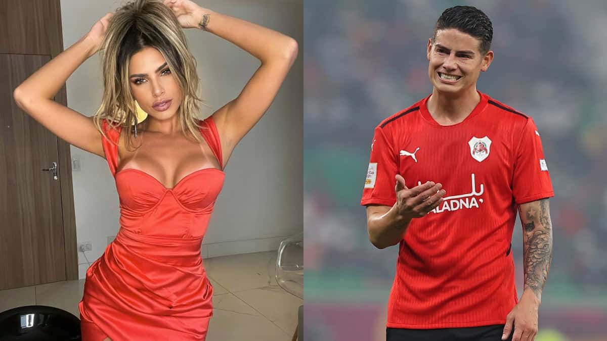 Erika Schneider y James Rodríguez