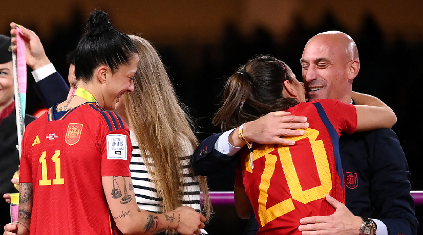 Jenni Hermoso y Luis Rubiales