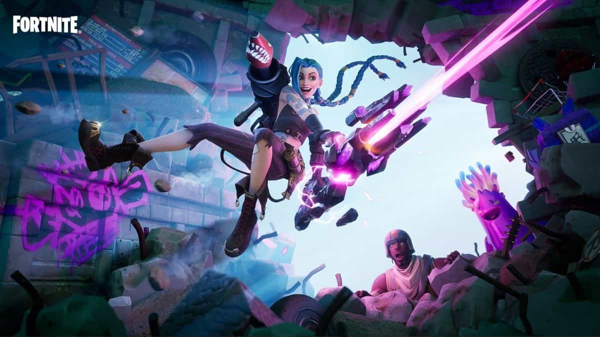 Jinx, de League of Legends, llega a Fortnite