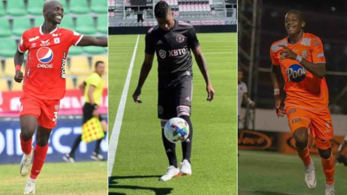 Santiago Moreno, Emerson Rodríguez y Jhon Durán