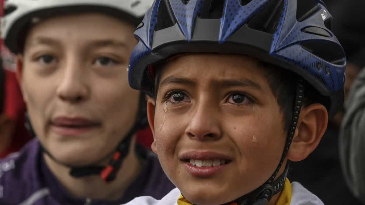 Julián, niño que quería ser como Egan Bernal
