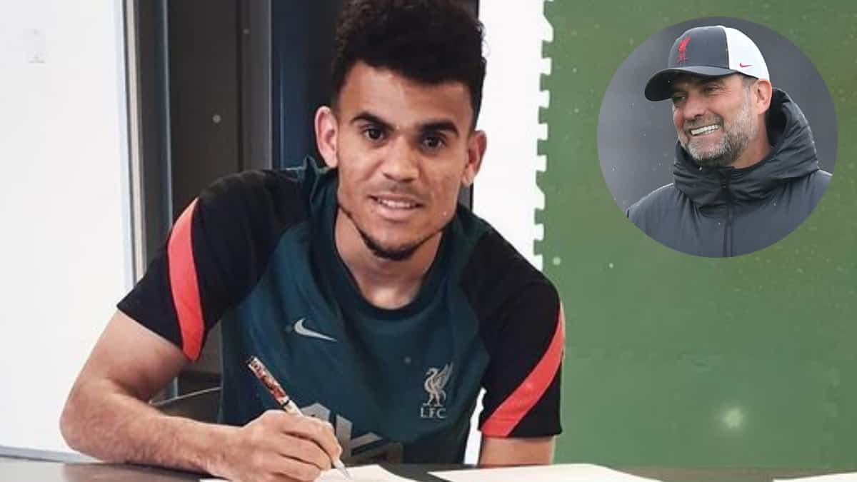 Luis Díaz y conversación con Jürgen Klopp, DT del Liverpool