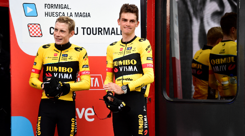 Jonas Vingegaard y Sepp Kuss