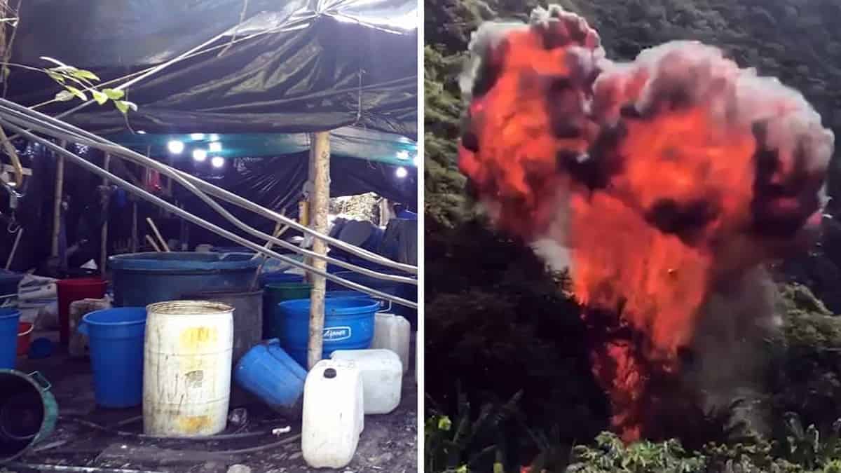 Laboratorio de cocaína en Nariño