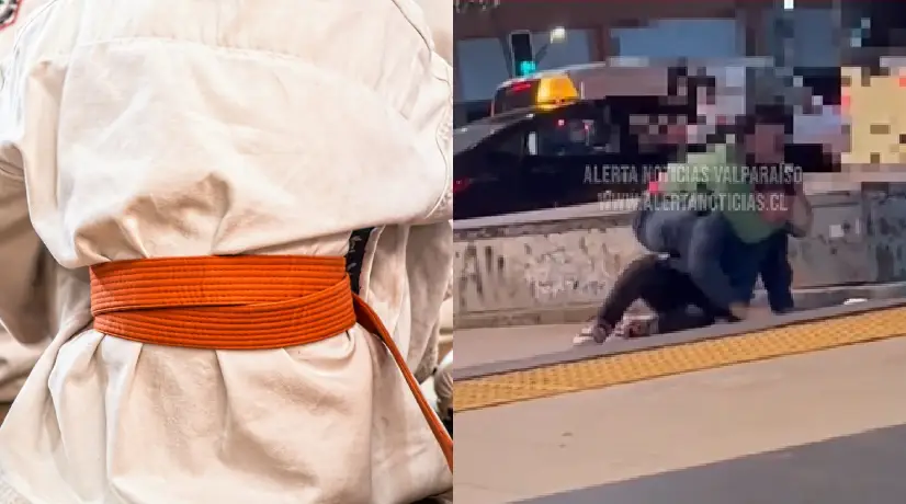 Ladrón sometido por ciudadano