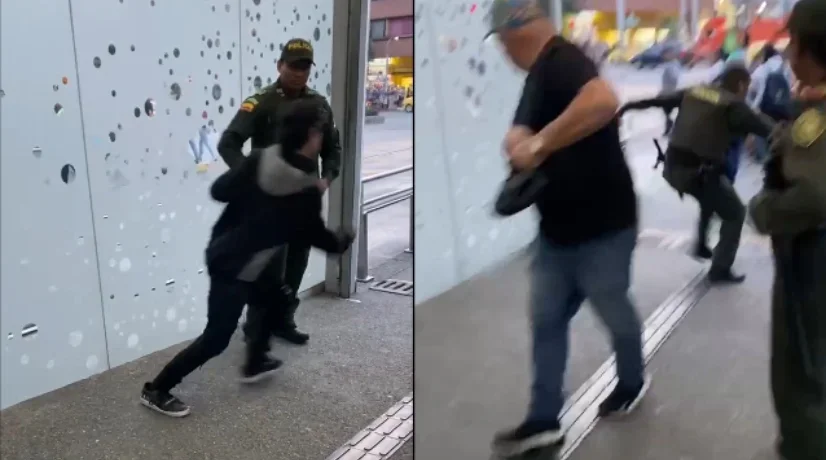 Ladrón escapa de un Policía en Medellín