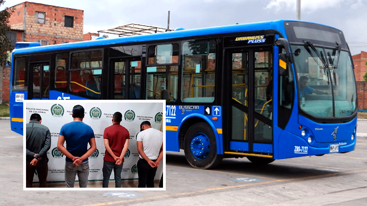 Capturada banda Los Mongui que robaba en buses del Sitp en Bogotá