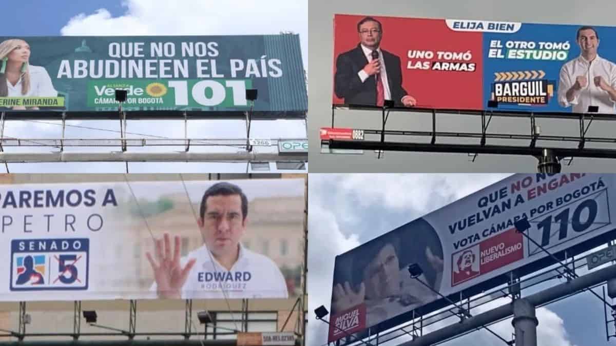 ¿Hay límite para las vallas de publicidad electoral en Colombia?