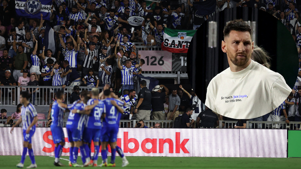 "¡Messi tuvo miedo!": video del polémico cántico que le dedicó la barra de Monterrey a 'La Pulga'