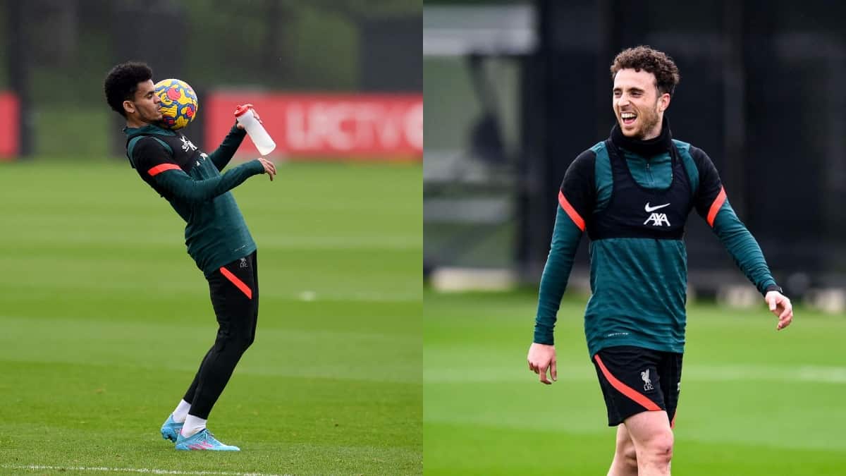 Diogo Jotta y Luis Díaz