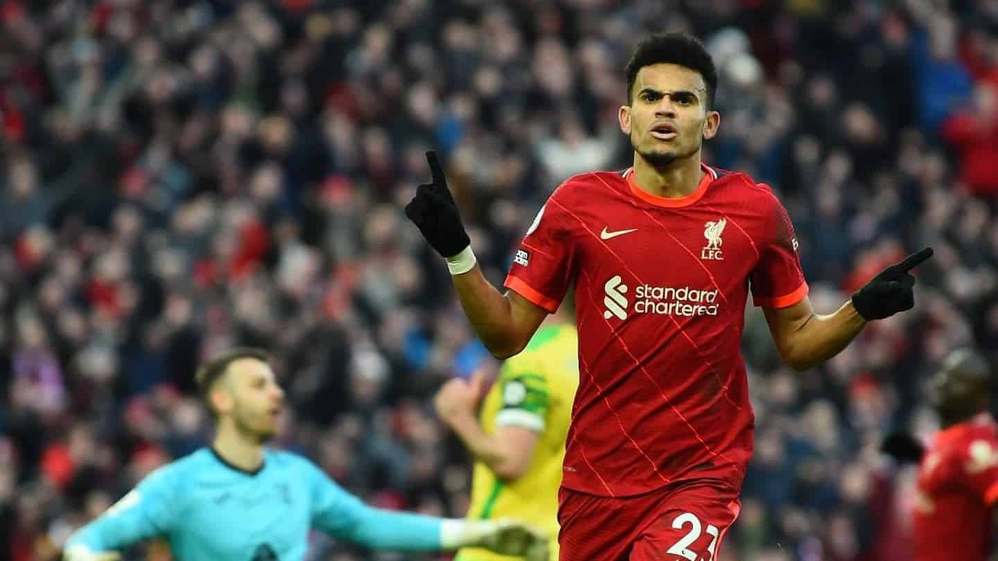 Luis Díaz, Foto: / Twitter, (LuisFDíaz19) Luis Díaz, jugador del Liverpool
