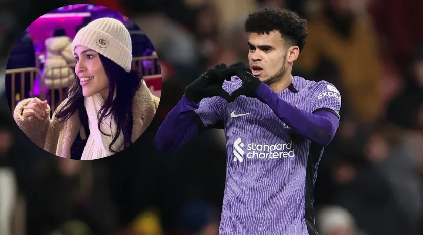 ¡Todo un romántico! Luis Díaz le dedicó el gol a su esposa Geraldine Ponce: "Te amamos"