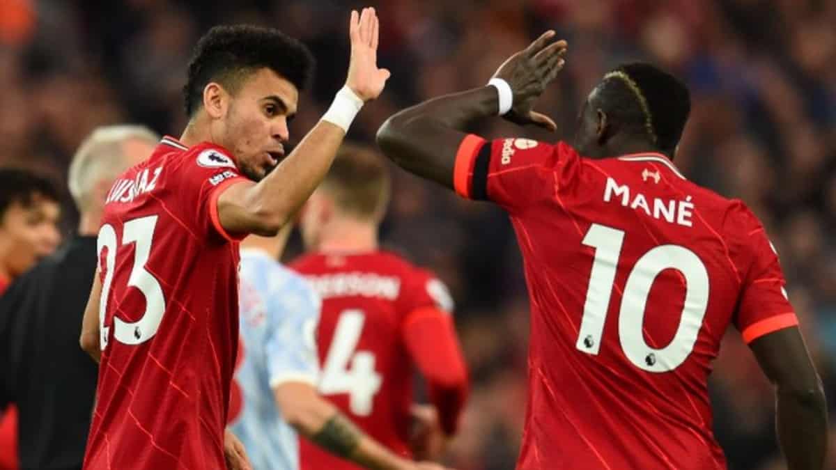 Luis Díaz y Yerry Mina, previo Liverpool vs. Everton: Premier League 2021/22