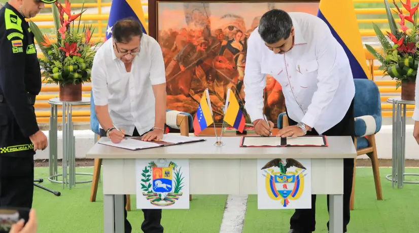 Petro y Maduro sobre reactivar acuerdo comercial Venezuela y Colombia