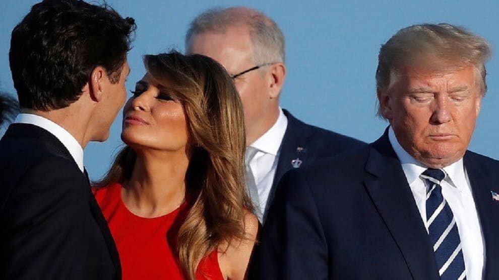 La foto entre Melania y el primer ministro de Canadá que está causando polémica en redes
