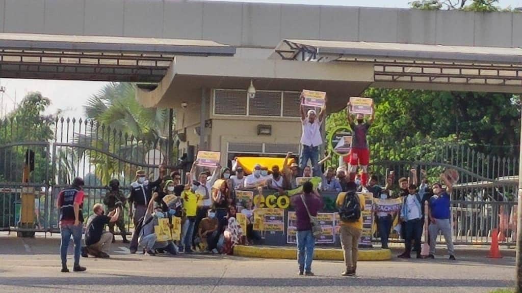 Manifestaciones en Barrancabermeja en contra del fracking