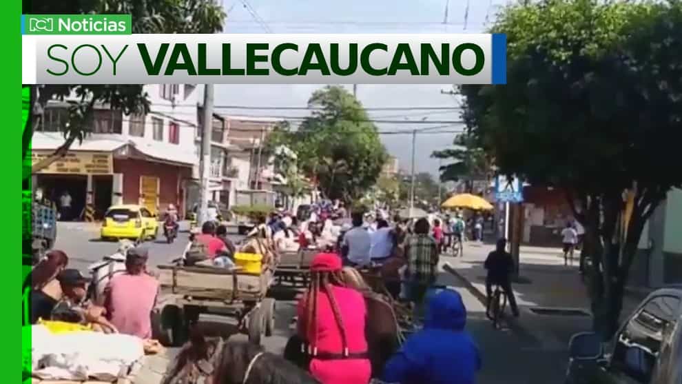 Manifestaciones de mototaxistas en Cali