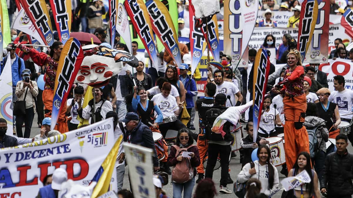 Así transcurrieron las marchas a favor de Gustavo Petro