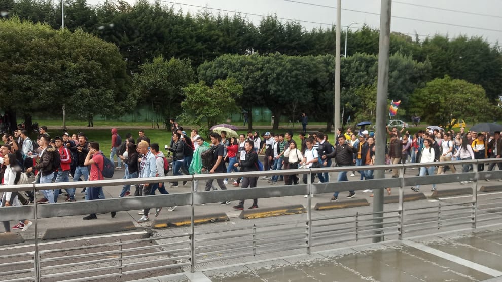 manifestaciones viernes 22 de noviembre en bogota