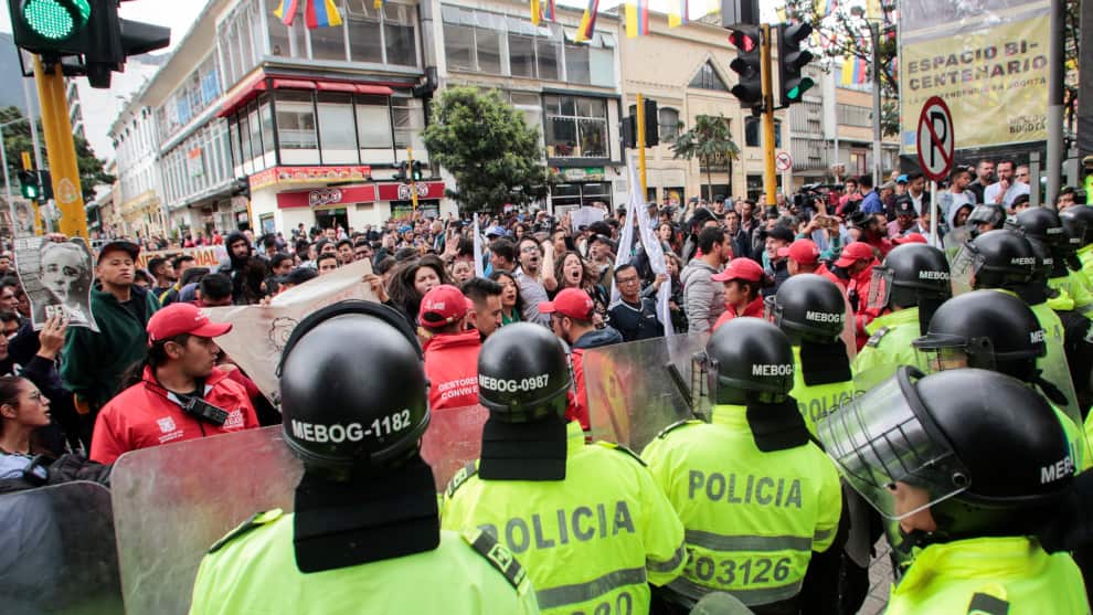Los manifestantes se congregan en el centro de la capital.