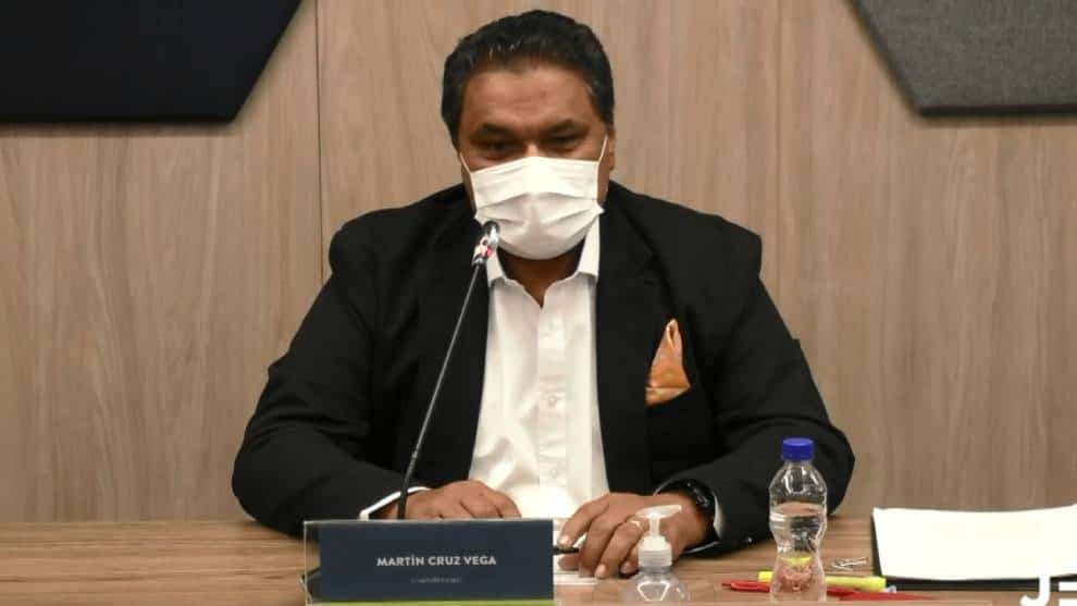 Martín Cruz Vega rinde versión voluntaria ante la JEP