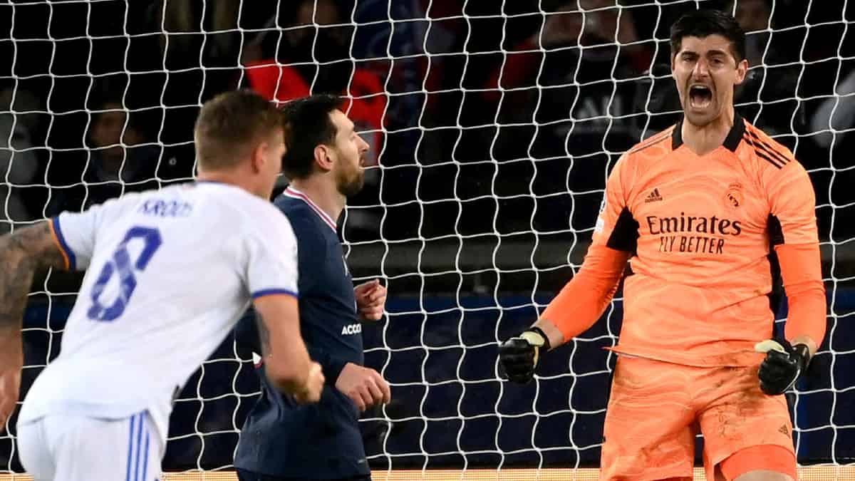 AFP / Courtois celebrando el penalti atajado a Lionel Messi