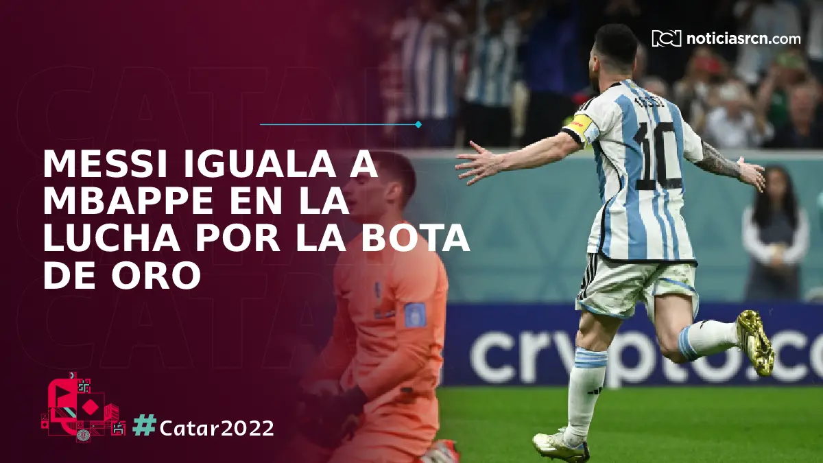 Messi iguala a Mbappe en bota de oro