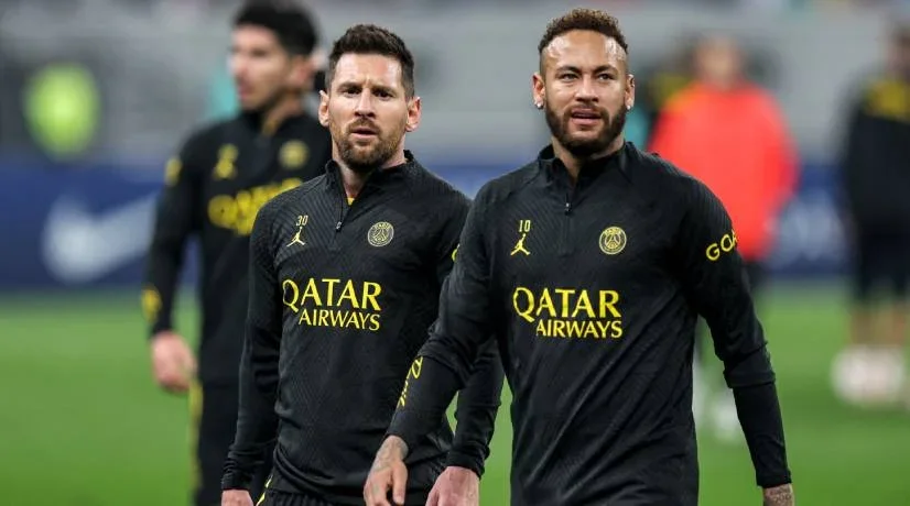 Messi y Neymar en el PSG