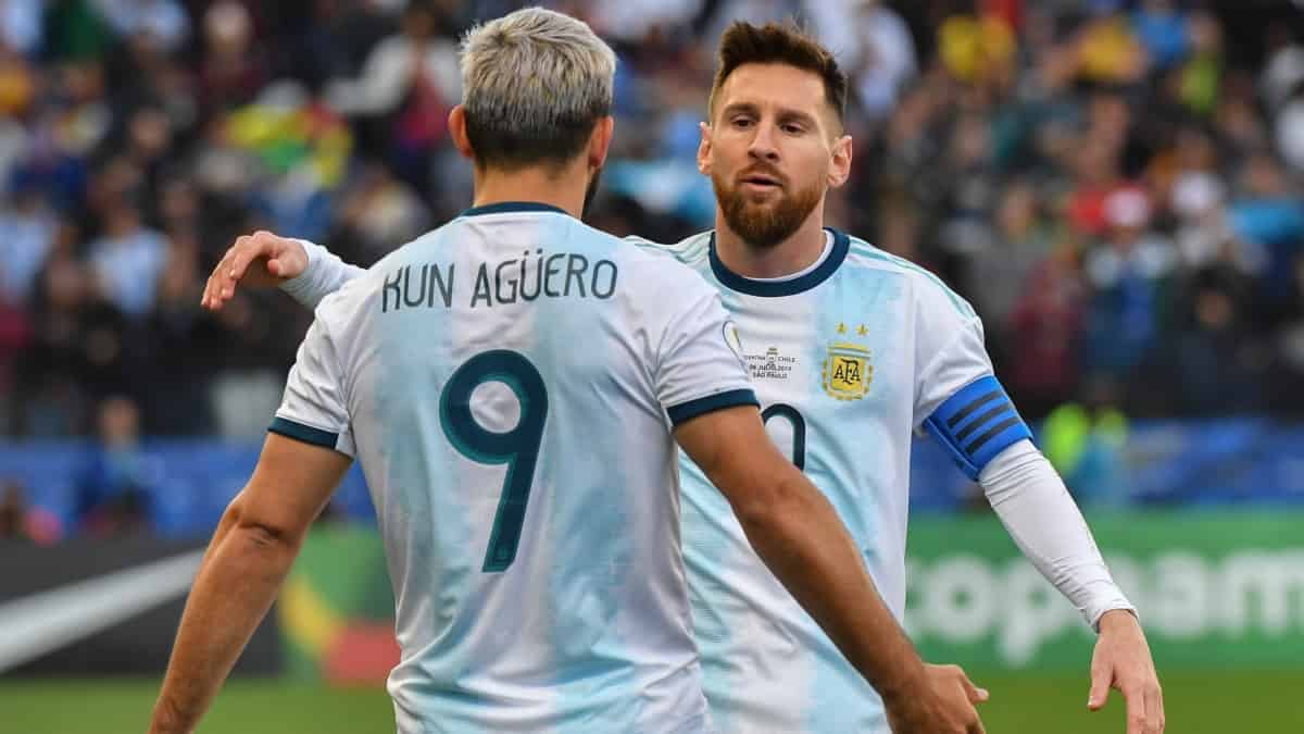Sergio Agüero y Lionel Messi