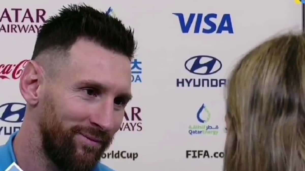 Lionel Messi emocionada por palabras de periodista argentina