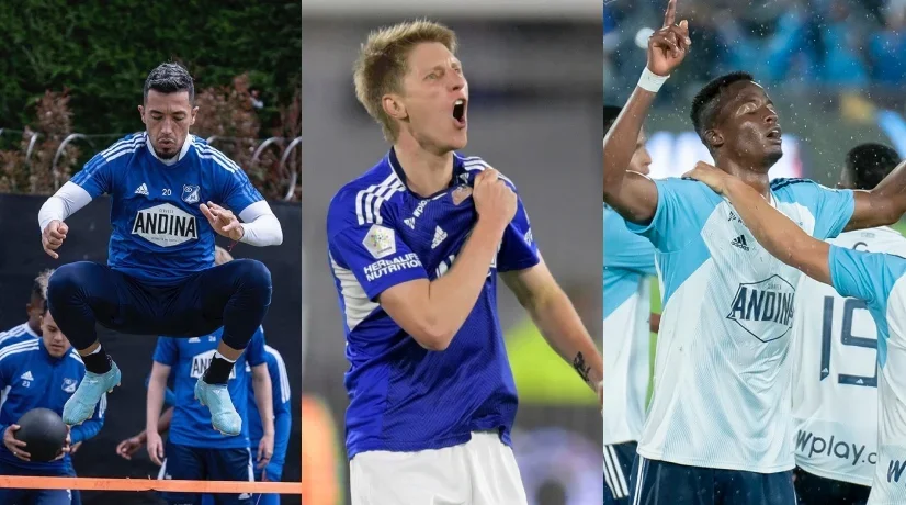 Millonarios prende las alarmas por el reporte médico de Llinás, Valencia y Uribe