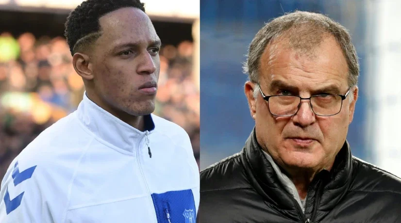 Foto: @Everton y AFP Bielsa y su razón para rechazar al Everton de Yerry Mina