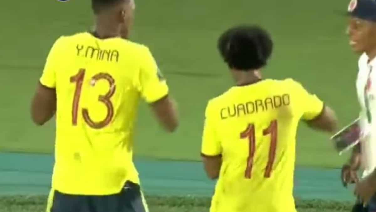Burlas a Yerry Mina y Juan Cuadrado por bailar el gol de Colombia