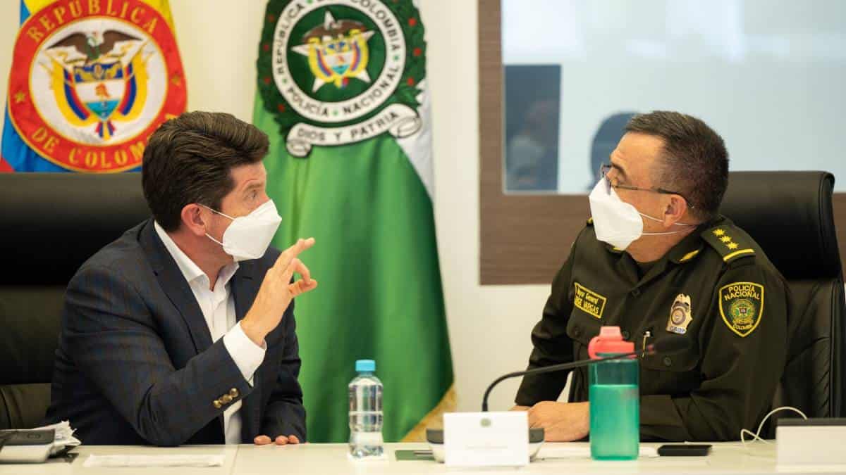 Foto: Twitter @mindefensa. Mindefensa y Policía entregaron balance de protestas del 28 de mayo