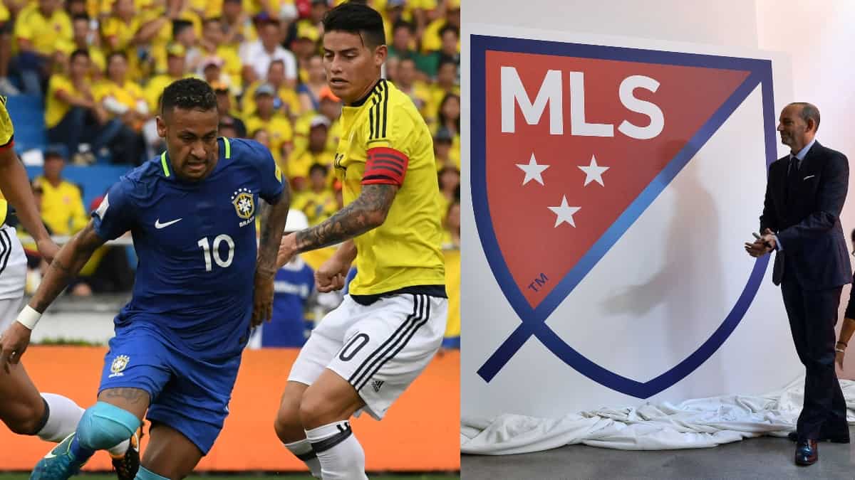 MLS, contra James Rodríguez y Neymar