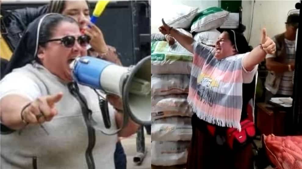 Reaparece la falsa monja que se hizo famosa por defender a Uribe