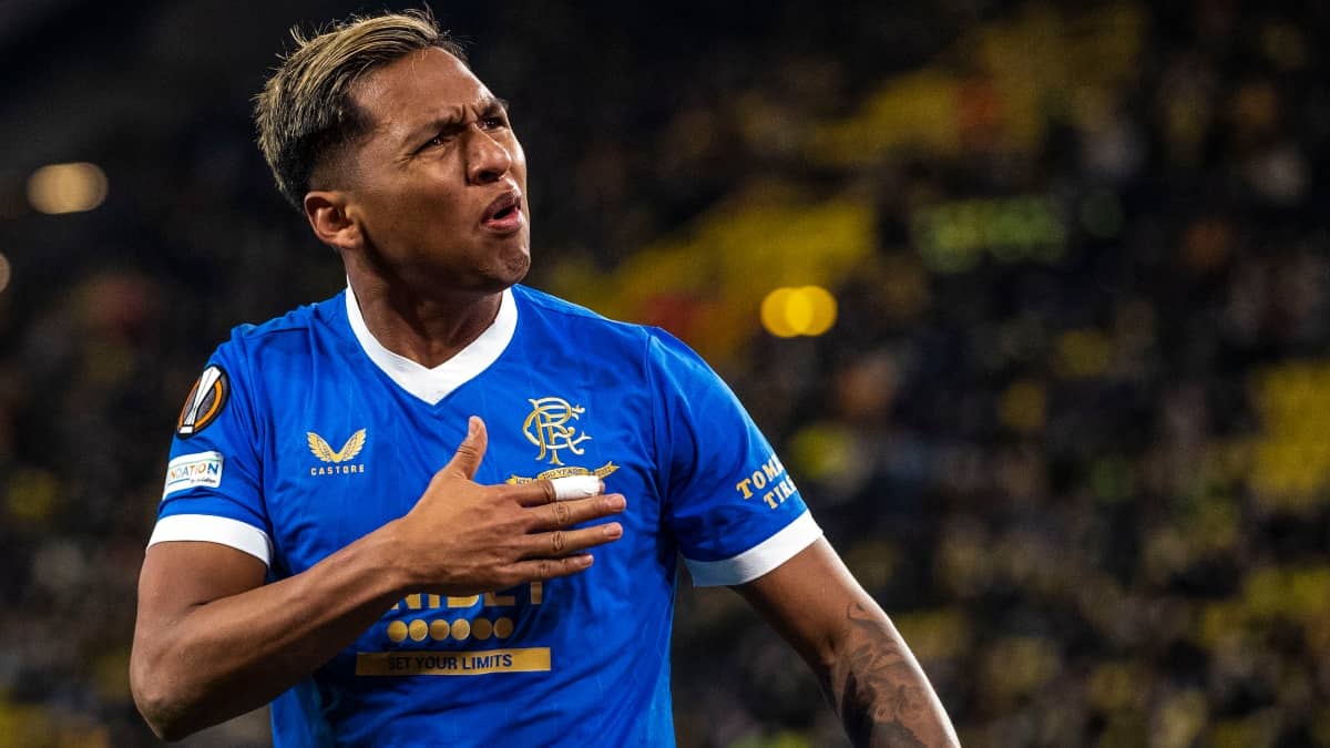 Alfredo Morelos, tercer máximo goleador en la Europa League